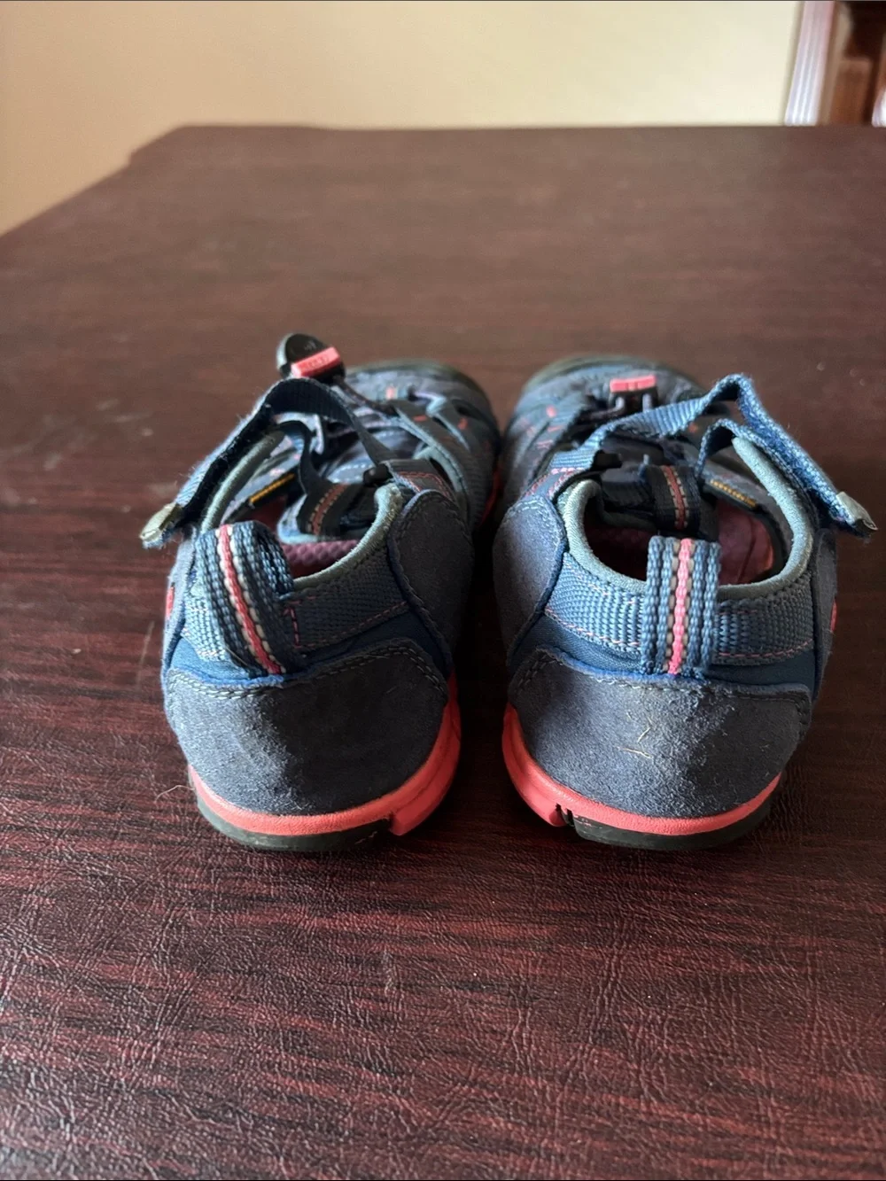 Keen Kids Navy and Pink Closed-Toe Outdoor Sandals